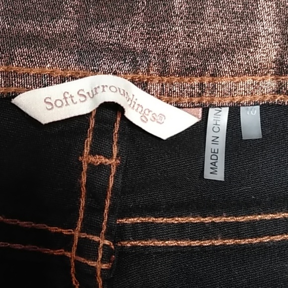 Soft Surroundings metallic copper jeans size 10 - Picture 7 of 7